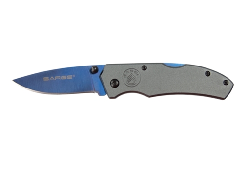 Picture of SARGE KNIVES BLUE ELECTRO LOCK BACK FOLDER    SK-301BL