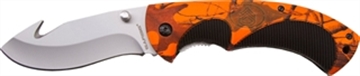 Picture of SARGE KNIVES FLD GUT HK HI VIZ CAMO 3 1/2"    SK-909HV