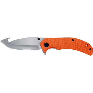 Picture of Sarge Knives Mojo Adrenaline Folding Knife 3-1/2" Gut Hook Blade Orange SK-916A