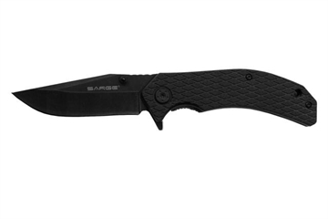 Picture of SARGE KNIVES SHADOW 3.5" BLK NYL FIBER SWIFT ASSISTED OPENING SK-819