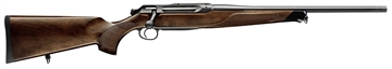 Picture of Sauer 505 Lux Full Size 222 Rem 3+1 20" Matte Blued Threaded Barrel, Matte Blued Saddle Mount Steel Receiver, Grade 5 Wood Fixed Stock 80117091