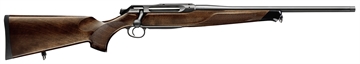 Picture of Sauer 505 Lux Full Size 223 Rem 3+1 20" Matte Blued Threaded Barrel, Matte Blued Saddle Mount Steel Receiver, Grade 5 Wood Fixed Stock 80117092