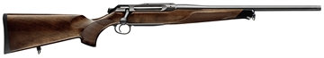 Picture of Sauer 505 Lux Full Size 243 Win 3+1 22" Matte Blued Threaded Barrel, Matte Blued Saddle Mount Steel Receiver, Grade 5 Wood Fixed Stock 80117093
