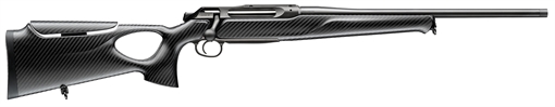 Picture of Sauer 505 Synchro XTC Full Size 243 Win Mag 3+1 20" Matte Blued Threaded Barrel, Matte Blued Saddle Mount Steel Receiver, Black Thumbhole w/Adj Comb Carbon Fiber Stock 80117116