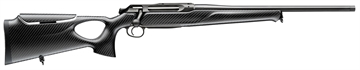 Picture of Sauer 505 Synchro XTC Full Size 243 Win Mag 3+1 20" Matte Blued Threaded Barrel, Matte Blued Saddle Mount Steel Receiver, Black Thumbhole w/Adj Comb Carbon Fiber Stock 80117116