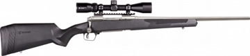 Picture of Savage Arms 110 Apex Storm XP 338 Win Mag 3+1 24", Matte Stainless Metal, Synthetic Stock, Vortex Crossfire II 3-9x40mm Scope 57355