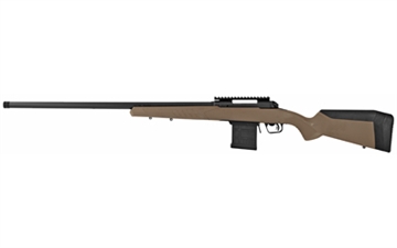 Picture of Savage Arms 110 Tactical Desert, Bolt Action Rifle, 6MM Creedmoor, 26" Threaded Barrel, Matte Finish, Black, Flat Dark Earth Synthetic Stock, AccuTrigger, Magpul AICS Magazine, 10 Rounds, Right Hand 57137