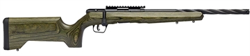 Picture of Savage Arms B22 Timber Tactical Rifle .17 HMR 9rd Magazine 18" Threaded Spiral Barrel Green Laminate Stock 70851