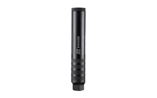 Picture of Savage Arms AccuCan, AC22, Suppressor, 22 LR, Threaded 1/2x28, Direct Thread Mount, Aluminum/Titanium Construction, Cerakote Finish, Black 11700