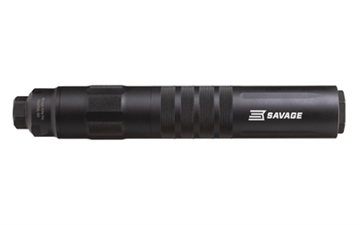 Picture of Savage Arms AccuCan, AC338, Suppressor, 338 Lapua, Threaded 5/8x24, Direct Thread Mount, Aluminum/Titanium/Stainless Steel Construction, Anodized Finish, Black 11702