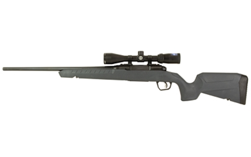 Picture of Savage Arms Axis 2 XP Combo Compact 243 Win 4+1 20" Matte Black Heavy Sporter Barrel & Drilled & Tapped Carbon Steel Receiver, Fixed Matte Gray Synthetic Stock, Right Hand, Boresighted 3-9x40mm 32229