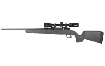 Picture of Savage Arms Axis 2 XP Combo Compact 243 Win 4+1 20" Matte Black Heavy Sporter Barrel & Drilled & Tapped Carbon Steel Receiver, Fixed Matte Gray Synthetic Stock, Right Hand, Boresighted 3-9x40mm 32230
