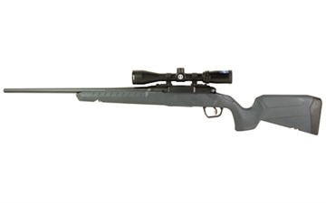 Picture of Savage Arms Axis 2 XP Combo Compact 308 Win 4+1 20" Matte Black Heavy Sporter Barrel & Drilled & Tapped Carbon Steel Receiver, Fixed Matte Gray Synthetic Stock, Right Hand, Boresighted 3-9x40mm 32233