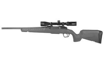 Picture of Savage Arms Axis II XP Compact, Bolt Action Rifle, 350 Legend, 18" Sporter Contour Barrel, Matte Finish, Black, Gray Polymer Stock, 1 Magazine, 4 Rounds, Includes 3-9x40 Scope 32234