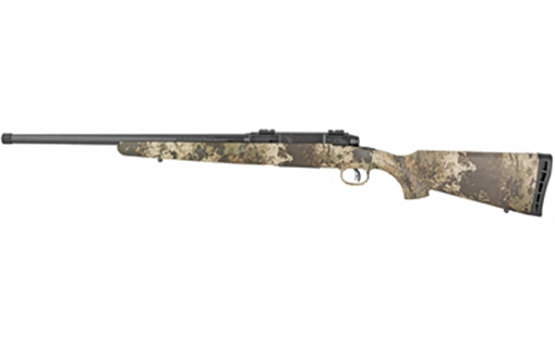 Picture of Savage Arms Axis II Compact, Bolt Action Rifle, 6.5 Creedmoor, 20" Medium Contour Barrel, Threaded 5/8x24, Matte Finish, Black, Veil Wideland Camo Synthetic Stock, 2 Piece Weaver Base, 4 Rounds, Right Hand 23267