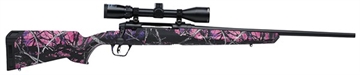 Picture of SAVAGE AXIS II XP COMPACT RIB 243 WIN 20" BBL CAMO SYN STK MUDDY GIRL DBM BUSHNELL BANNER 3-9X40 57100