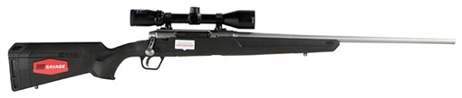 Picture of SAVAGE AXIS II XP COMPACT RIB 243 WIN 20" BBL BLACK SYN STK DBM BUSHNELL BANNER 3-9X40 SCOPE 57099