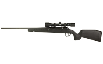 Picture of Savage Arms Axis XP Combo 243 Win 4+1 22" Matte Black Button Rifled Barrel, Matte Black Drilled & Tapped Carbon Steel Receiver, Fixed Sporter Black Synthetic Stock, Weaver 3-9x40mm, Right Hand 32003