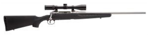 Picture of SAVAGE AXIS XP RIB 350 LEGEND 18IN BBL SS SPORTER BLACK SYNTHETIC STOCK 4RD DBM WEAVER 3-9X40MM 57545