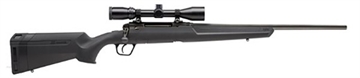 Picture of SAVAGE AXIS XP COMPACT RIB 243 WIN 20" BBL BLACK SYNTHETIC STOCK 4RD DBM WEAVER 3-9X40MM SCOPE 57266
