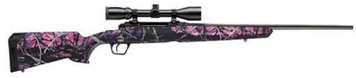Picture of SAVAGE AXIS XP COMPACT RIB 7MM-08 REM 20IN BBL CS SPORTER MUDDY GIRL CAMO SYN STK 4RD WEAVER 3-9X40 57273