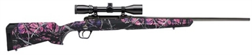 Picture of SAVAGE AXIS XP COMPACT RIB 7MM-08 REM 20IN BBL CS SPORTER MUDDY GIRL CAMO SYN STK 4RD WEAVER 3-9X40 57273