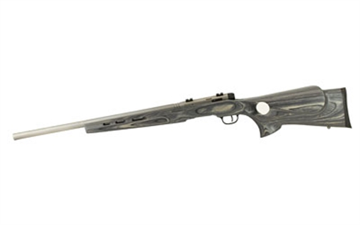 Picture of Savage Arms B.MAG Target Full Size 17 WSM 8+1 22" Matte Stainless Heavy Barrel, Matte Drilled & Tapped Stainless Steel Receiver, Matte Gray Thumbhole Laminate Stock, Right Hand 96972