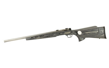 Picture of Savage Arms B.MAG Target Full Size 17 WSM 8+1 22" Matte Stainless Heavy Barrel, Matte Drilled & Tapped Stainless Steel Receiver, Matte Gray Thumbhole Laminate Stock, Right Hand 96972