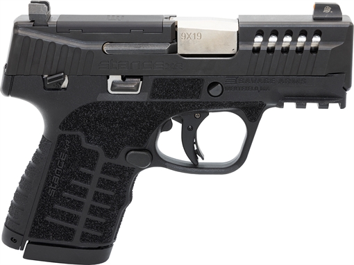 Picture of Savage Arms Stance XR 9mm 13+1 3.20" Natural Black Nitride Ported Stainless Steel Slide Black Glass Filled Nylon Grip Ambidextrous 67053