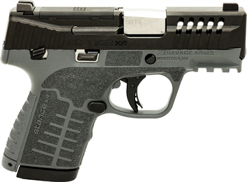 Picture of Savage Arms Stance XR 9mm 13+1 3.20" Natural Black Nitride Ported Stainless Steel Slide Gray Glass Filled Nylon Grip Ambidextrous 67058