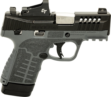 Picture of Savage Arms Stance XR 9mm 13+1 3.20" Natural Black Nitride Ported Stainless Steel Slide Gray Glass Filled Nylon Grip Ambidextrous 67060