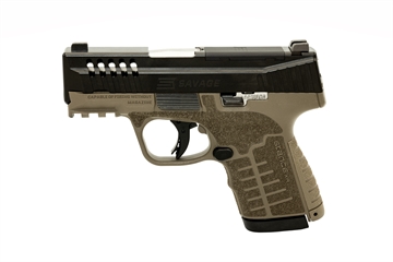 Picture of Savage Arms Stance XR 9mm 13+1 3.20" Natural Black Nitride Ported Stainless Steel Slide FDE Glass Filled Nylon Grip Ambidextrous 67064