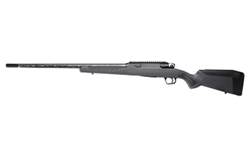 Picture of Savage Arms Impulse Mountain Hunter, Straight Pull Bolt Action Rifle, 300 PRC, 24" Proof Threaded Barrel, 5/8x24 Thread Pitch, Gray Synthetic Stock, Matte Finish, Black, Right Hand, Includes 20 MOA 1 Piece Rail, Muzzle Break, 2 Rounds, (1) Flush Fit Magazine 57903