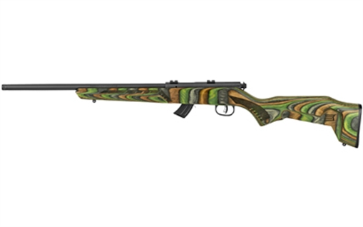 Picture of Savage Arms Mark II Minimalist Full Size 22 LR 10+1 18" Matte Black Threaded Barrel, Matte Black Drilled & Tapped Carbon Steel Receiver, Green Boyd's Minimalist Laminate Stock, Right Hand 26736