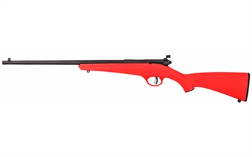 Picture of Savage Arms Rascal Youth 22 LR 1rd 16.13" Matte Black Sporter Barrel, Matte Black Carbon Steel Receiver, Red Fixed Synthetic Stock, Right Hand 13795