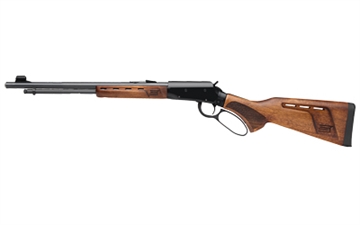 Picture of Savage Arms Revel DLX, Lever Action, 22 WMR, 18" Carbon Steel Barrel, Medium Profile, Satin Finish, Black, Oversize Loop, Stippled Pistol Grip, Rubber Butt Pad, Adjustable Sights, Walnut Stock, 9 Rounds 46220
