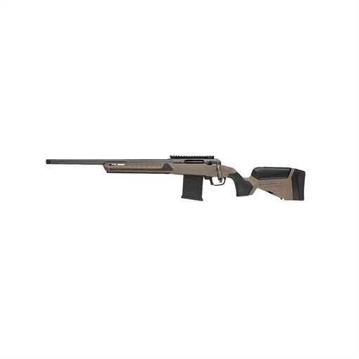 Picture of Savage 110 Core Tactical Left Hand Rifle 6.5 Creedmoor 10rd Magazine 24" Platinum Cerakoted Fluted Threaded Barrel Tan Stock 32688