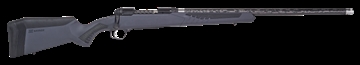 Picture of Savage Arms 110 UltraLite Full Size 6.5 Creedmoor 4+1 22" Carbon Fiber Threaded Barrel, Black Melonite Drilled & Tapped Stainless Steel Receiver, Adj AccuStock Gray Synthetic Stock, Right Hand 57578