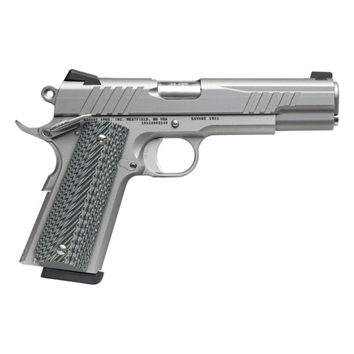 Picture of Savage 1911 Gov't Style Handgun .45 Auto 8rd Magazines (1) 5" Barrel Stainless Steel - DEMO 67202D