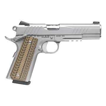 Picture of Savage 1911 Gov't Style Handgun .45 Auto 8rd Magazines (1) 5" Barrel Stainless Steel with Rail - DEMO 67203D