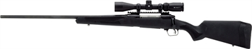 Picture of Savage Arms 110 Apex Hunter XP 300 Win Mag 3+1 24", Matte Black Metal, Synthetic Stock, Vortex Crossfire II 3-9x40mm Scope, Left Hand 57327