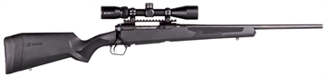 Picture of Savage Arms 110 Apex Hunter XP, Bolt Action Rifle, 400 Legend, 20" Barrel, Matte Finish, Black, Black Polymer Stock, AccuTrigger, Detachable Box Magazine, Includes Vortex Crossfire II 3-9x40 Scope, 3 Rounds, Right Hand 58130