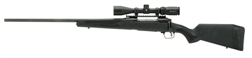 Picture of Savage Arms 110 Apex Hunter XP 400 Legend 4+1 18" Carbon Steel, Black, Synthetic AccuFit Stock, Vortex Crossfire II 3-9x40mm Scope Left Hand 58131