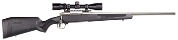 Picture of Savage Arms 110 Apex Storm XP 400 Legend 4+1 18" Carbon Steel, Stainless Barrel/Rec, Black Synthetic AccuFit Stock, Vortex Crossfire II 3-9x40mm Scope 58132