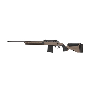 Picture of Savage 110 Core Tactical Left Hand Rifle .308 Win 10rd Magazine 24" Platinum Cerakoted Fluted Threaded Barrel Tan Stock 32690