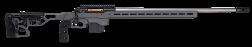 Picture of Savage Arms 110 Elite Precision 223 Rem,5.56x45mm NATO 10+1 26" Matte Stainless, Matte Black Rec, Gray Cerakote Adjustable MDT ACC Aluminum Chassis Stock 57555
