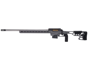 Picture of Savage Arms 110 Elite Precision 308 Win 10+1 26" Matte Stainless, Matte Black Rec, Gray Cerakote Adjustable MDT ACC Aluminum Chassis Stock, Left Hand (MB Not Included) 57702