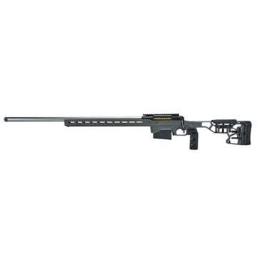 Picture of Savage Arms 110 Elite Precision 6mm Creedmoor 10+1 26" Matte Stainless, Matte Black Rec, Gray Cerakote Adjustable MDT ACC Aluminum Chassis Stock, Left Hand (MB Not Included) 57704