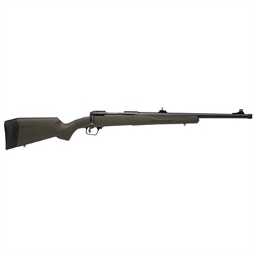 Picture of Savage Arms 110 Hog Hunter Full Size 223 Rem 4+1 20" Matte Black Threaded Barrel, Carbon Steel Drilled & Tapped Receiver, AccuFit w/Adj Comb & LOP OD Green Synthetic Stock, Right Hand 57018