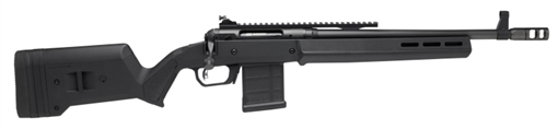 Picture of Savage Arms 110 Magpul Scout, Bolt Action Rifle, 308 Winchester, 16.5" Barrel, Muzzle Brake, Matte Finish, Black, Magpul Hunter Stock, Picatinny Rail with Rear Peep Sight, Adjustable Front Sight, Savage AccuTrigger, 10 Rounds, 1 AICS Magazine 58173